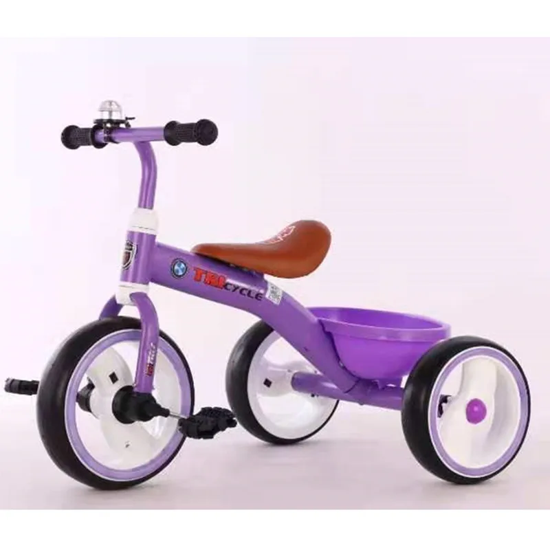 

2020 Factory Hot Sale Wheel Lights Leather Seat Kids Tricycle