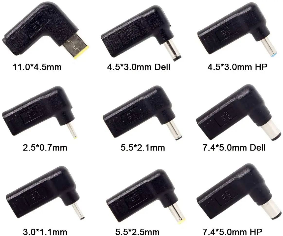 USB Type C Female to Square Male Plug Dc Power Adapter Converter Laptop Charger Connector for Lenovo T450 T450s T460 T470 T470s 