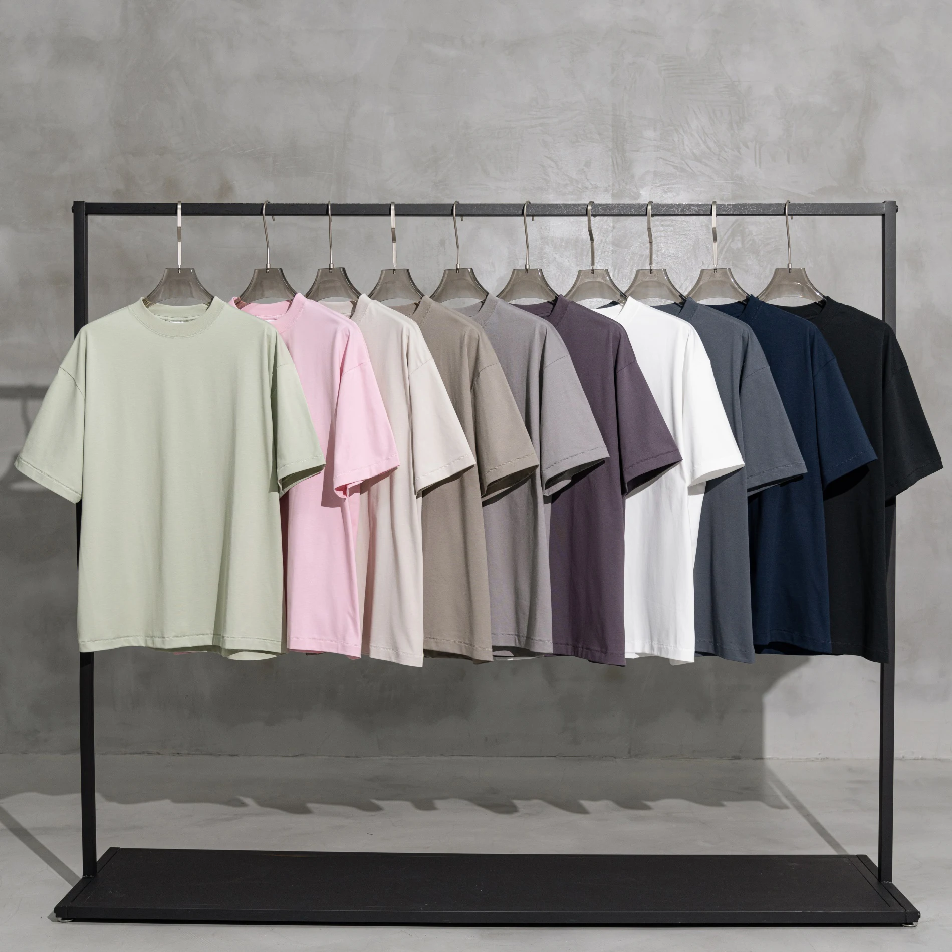 Wholesale Printing Blank 230g Quick Dry Loose Regular Fit Single Stitch Heavyweight 100% Cotton Knitted Anti-wrinkle Men's