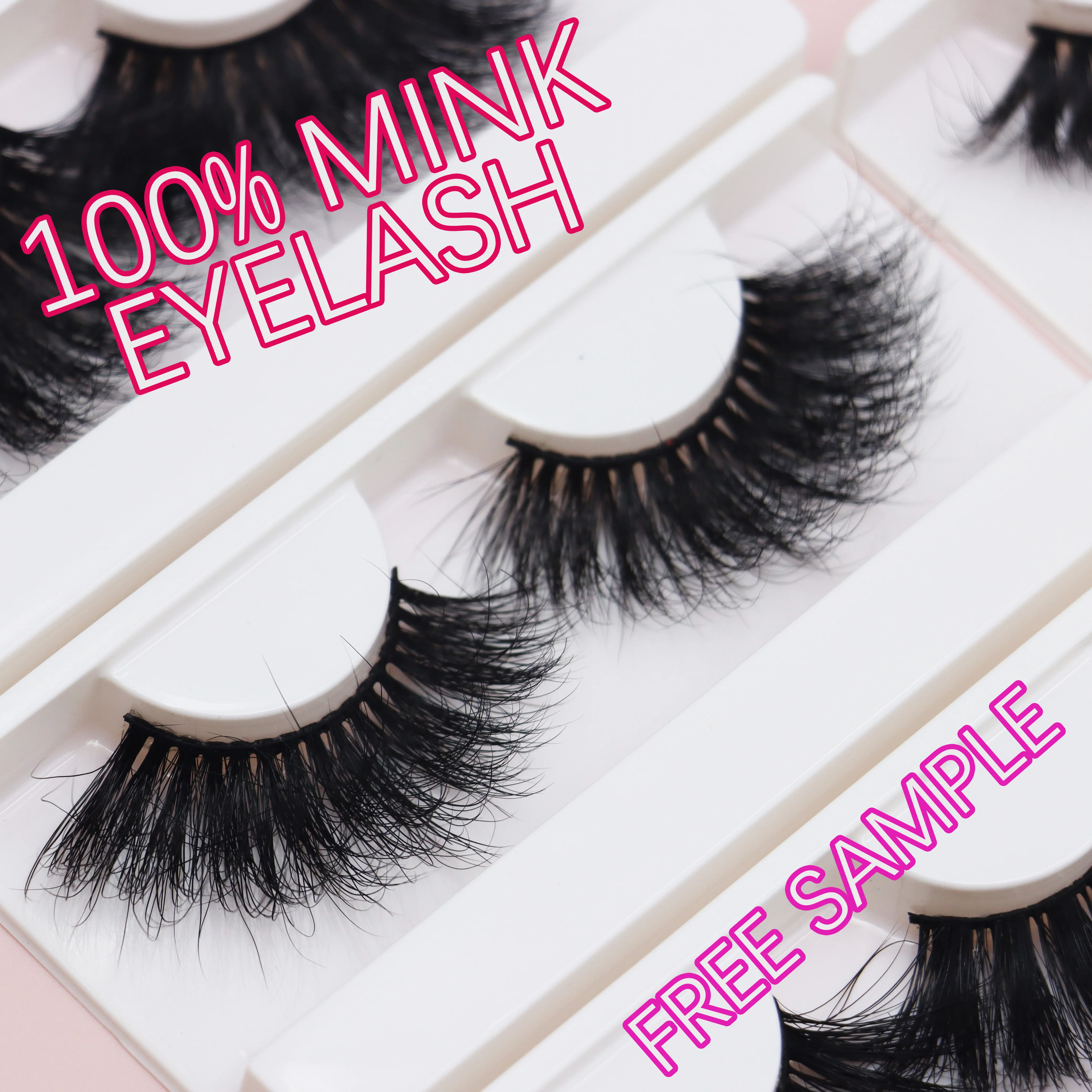 

2021 New Arrivals Wholesale Custom Tresluces Vegan 3d Bottom Full Strip Eye Lashesh Vendor 25mm Real Dramatic Mink Eyelashes