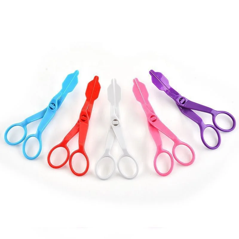 

Plastic piping flower scissors icing cream cake decorating tools