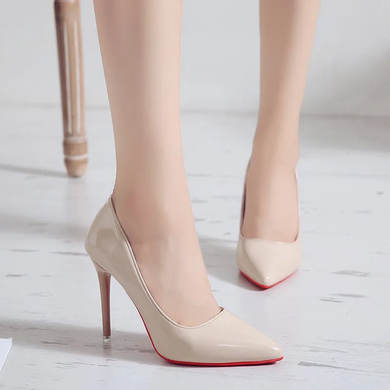 

Hot Selling Pointy Toe Women High Heels Lady Wedding Shoe Solid Color Women's pumps, Picture