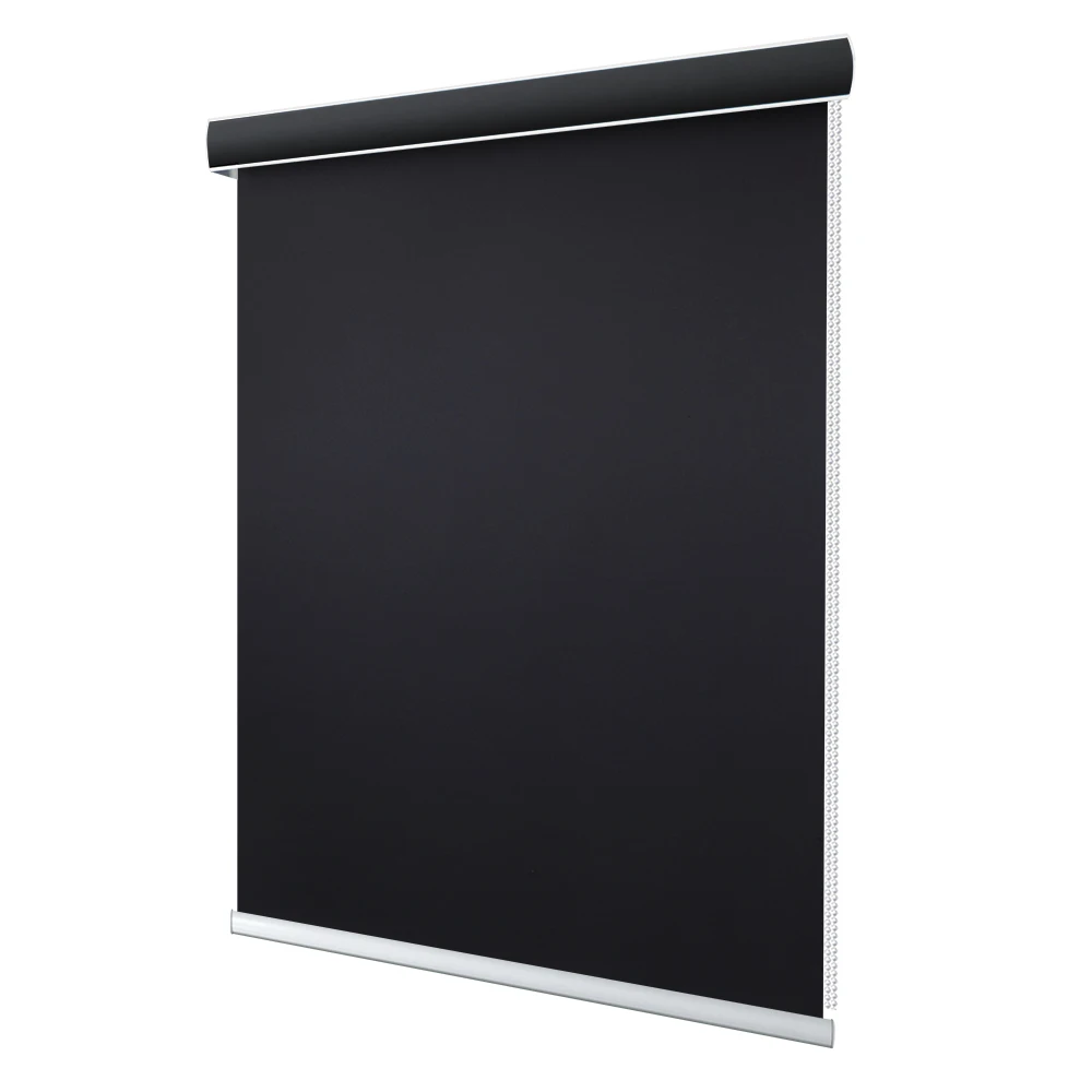 

Cheap horizontal interior black out pvc fabric retractable pull roller blinds shades curtain, Customer's request