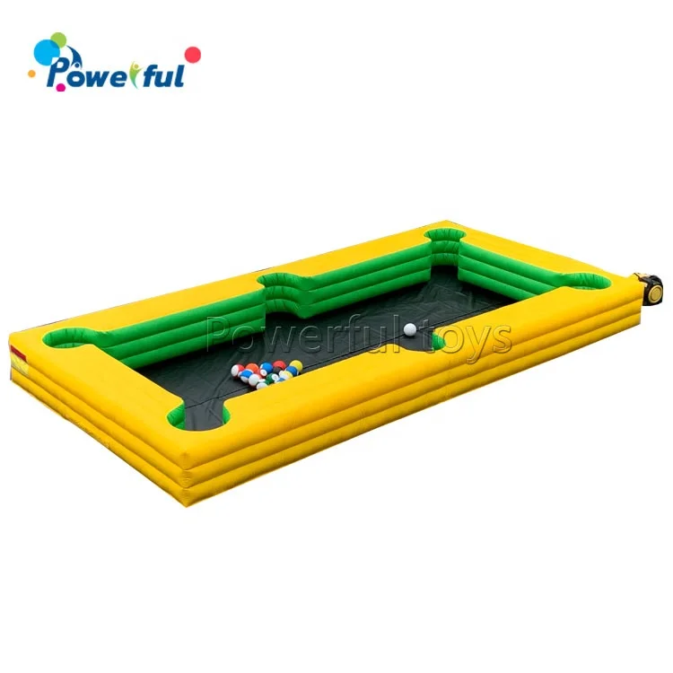 

Inflatable human billiards interactive game billiard soccer inflatable pool table