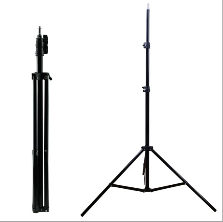 

2.1 m mobile phone live broadcast stand light supplement mobile phone stand floor tripod lamp holder photography lamp holder, Black