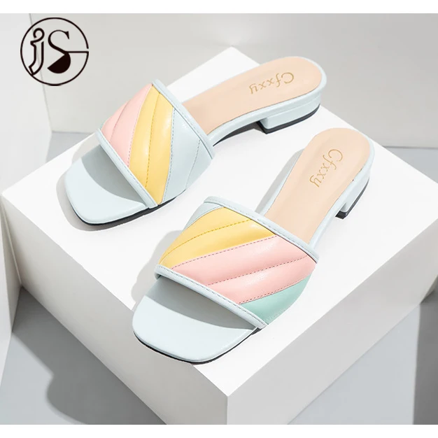 

Fashion trends slippers High-end women slippers low-heel ladies slippers shoes women Hot Design shoes 2021, Picture