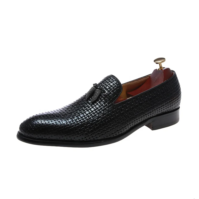 

Designer logo formal leather height increasing rubber imported quality shoes casual office men leather shoes for men
