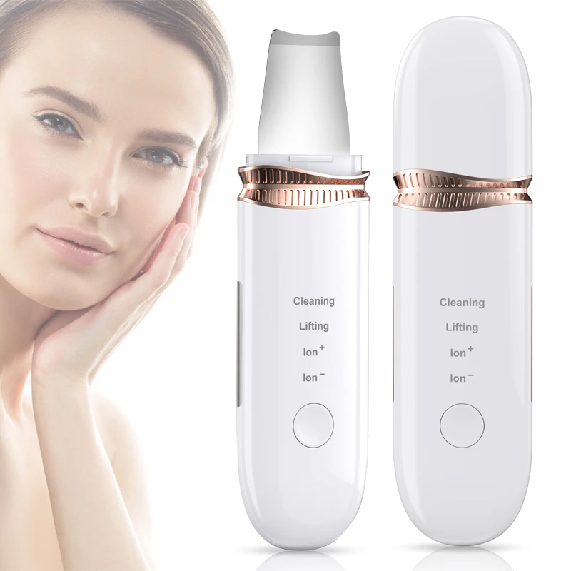 

Face Skin Scrubber USB Rechargeable Facial Cleaner Vibration Blackhead Removal Pore Cleaner Ultrasonic Skin Scrubber