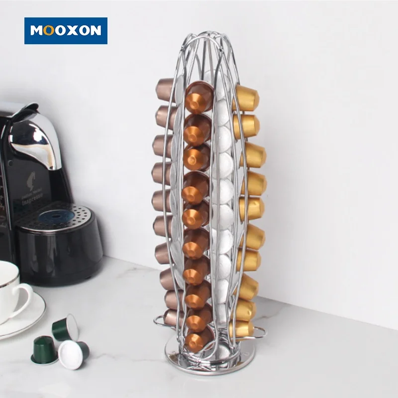 

Wholesale Coffee Capsules Rack Storage Organizer Pod Drawer Rotating Dolce Gusto Soporte Dolcegusto Coffee Capsule Holder