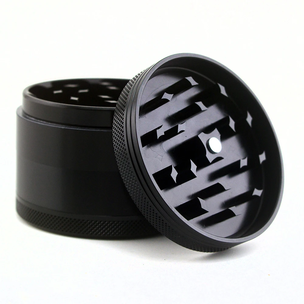 

63mm Aluminum herb grinder with 4 parts weed grinder, Nine kinds of color