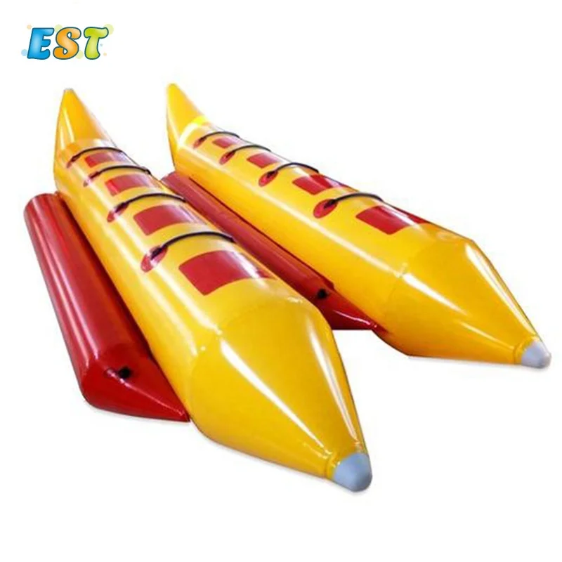 

China factory sale PVC double tube ten people boat inflatable boat water game banana boat, As the picture