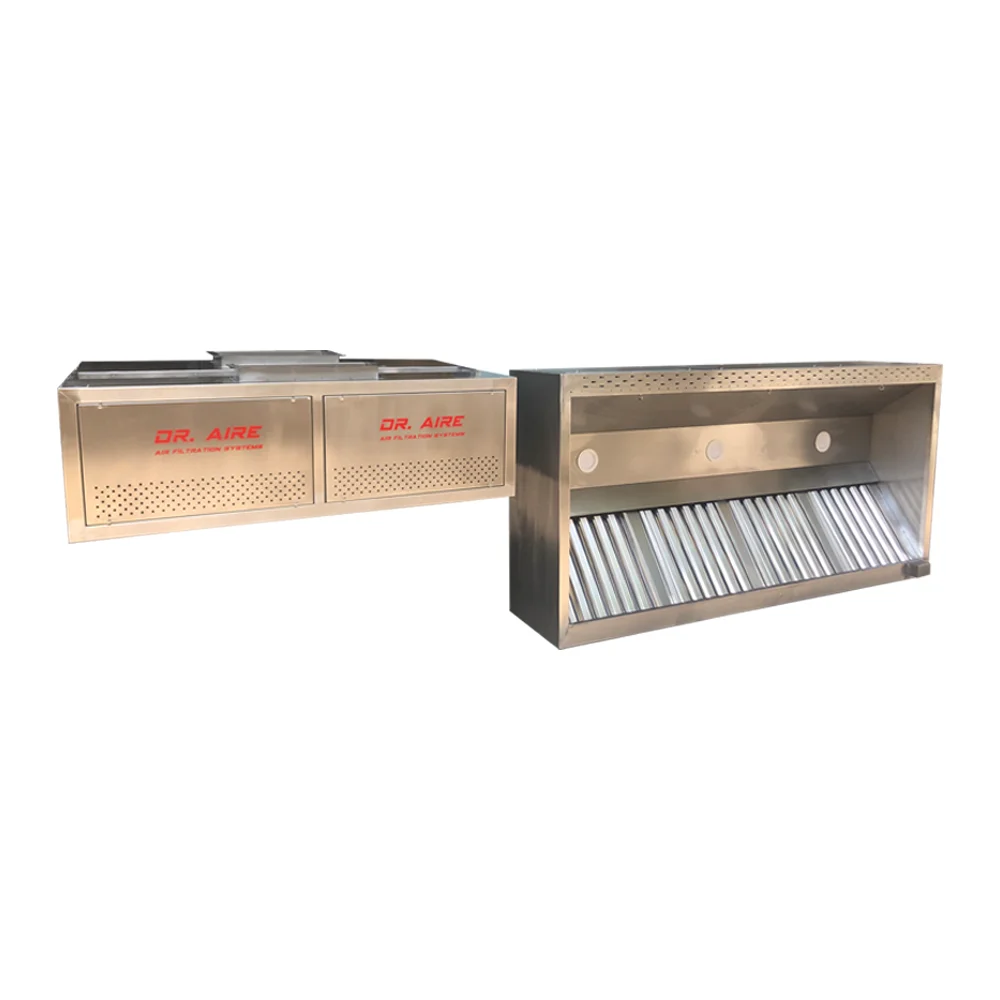 

DR AIRE Island kitchen cooker hood Save 20% Cost over 95% smoke remove one stop solution For Commercial
