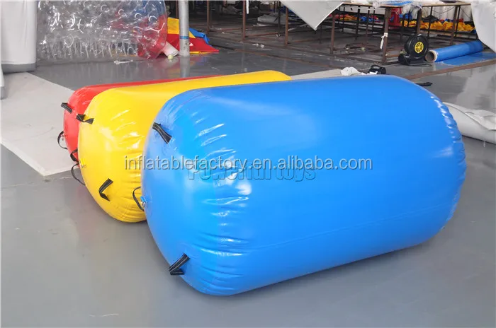custom size Inflatable air mat air barrel inflatable air roll for gymnastics