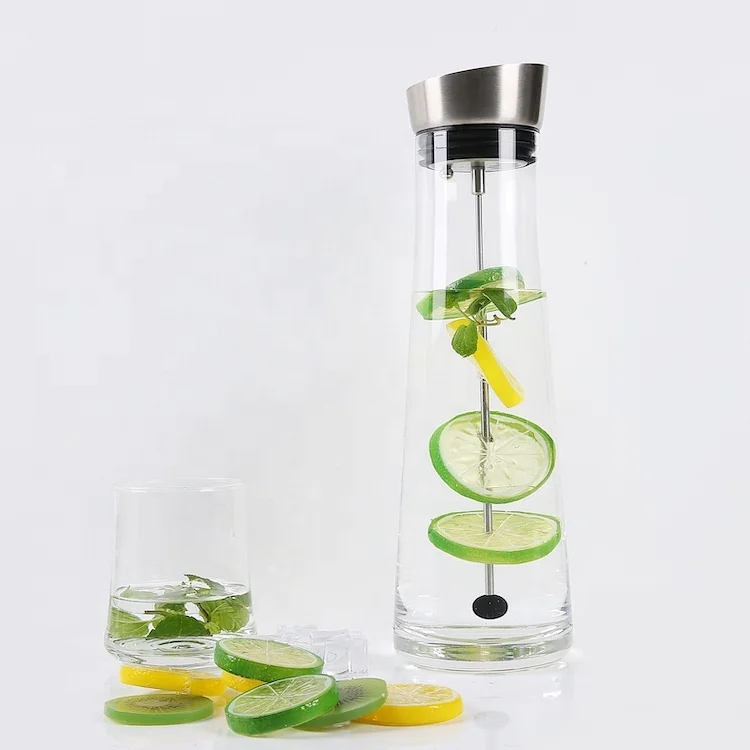 

Promotion Items Custom logo Glass Water Pitcher Juice Beverage Carafe 1000ml Glass Carafe, Clear