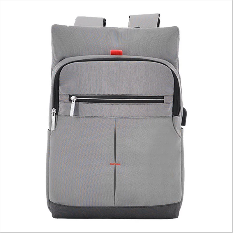 

New Multifunctional USB Charging Laptop Backpack Simple Business Men Anti-theft Laptop Bag, Blue,gray,dark blue,dark gray