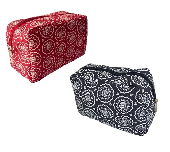 

New Low Price Custom Polyester Pattern Cosmetic Bag With Zipper