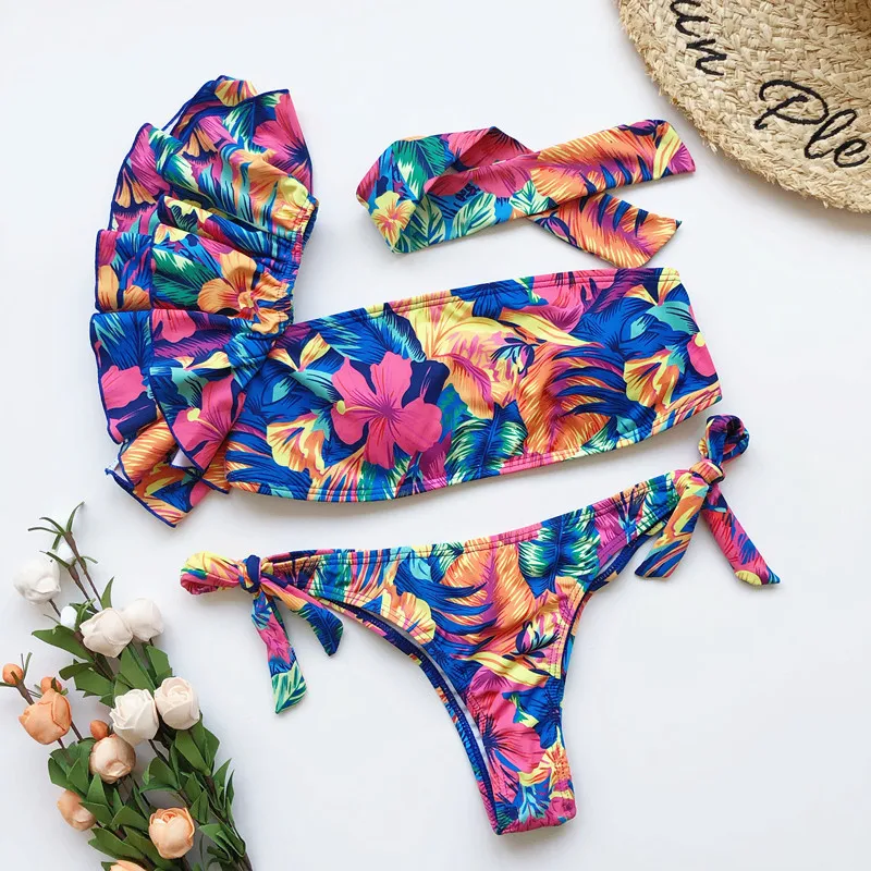 

B52317A Fashion 2020 new style lady sexy bow beach bikini swimwear
