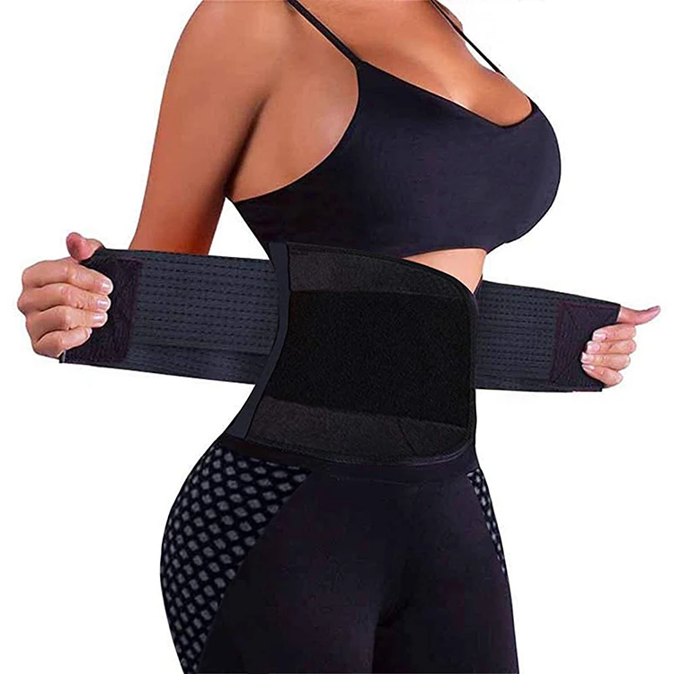 

2020 Popular Adjustable Slimming Body Shaper Belt Double Belt Waist Trimmer Trainer Belt for Women, Black,blue,pink,purple