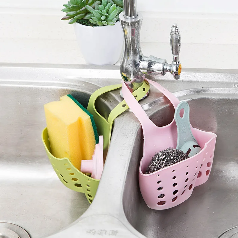 

Useful Toilet Soap Shelf Organizer Suction Cup Kitchen Sponge Drain Holder Pp Rubber Sponge Storage Rack Basket Wash Cloth Tools, As photo