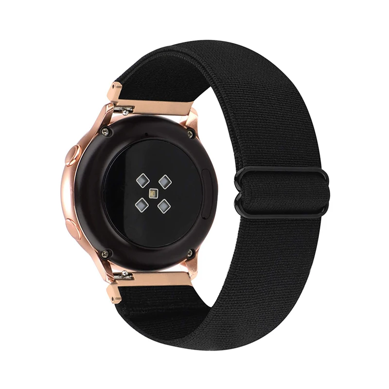

20mm Adjustable Elastic Band Compatible with Samsung Galaxy Active 2/Galaxy Watch and apple watch band nylon