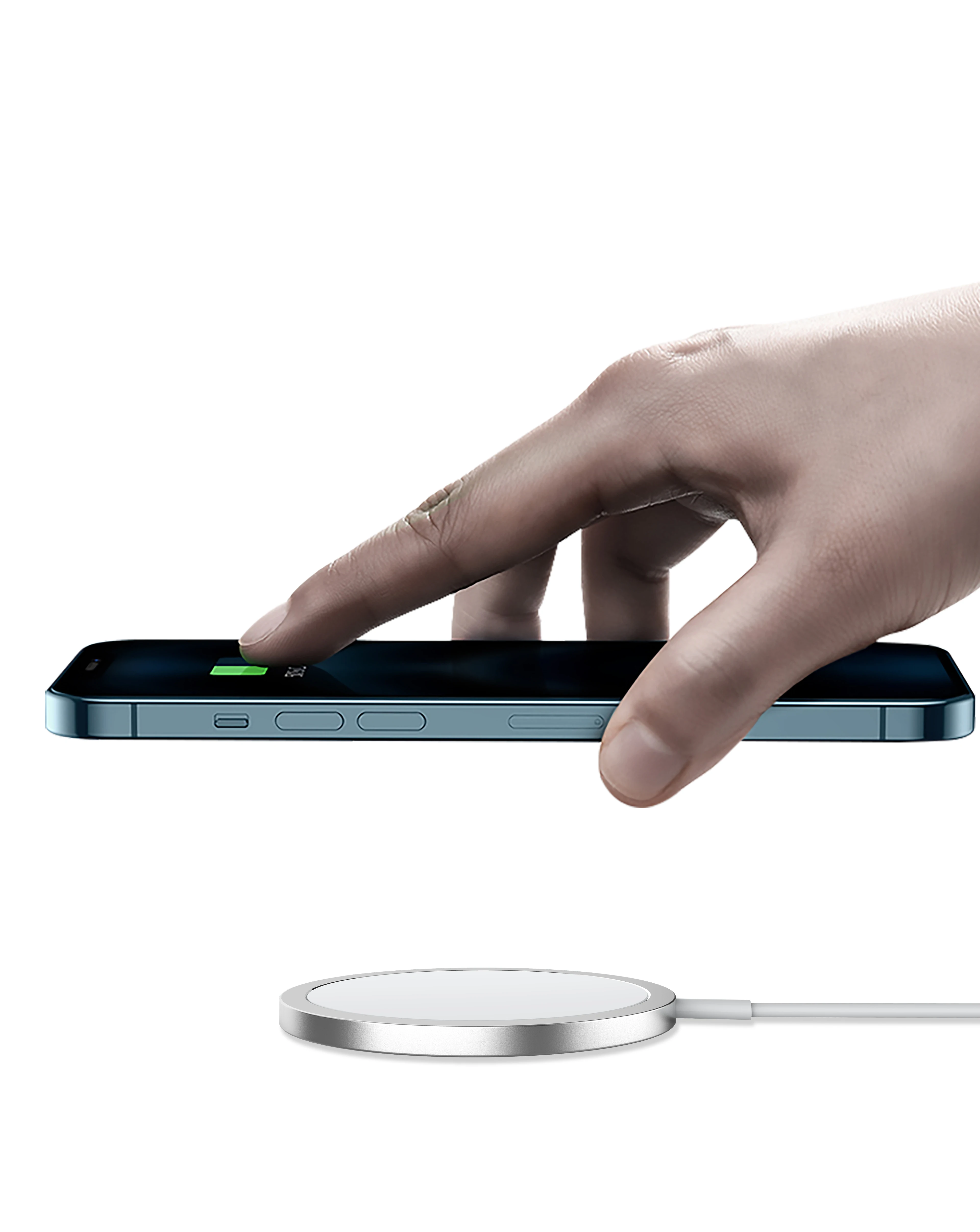 

Magnetic Wireless Charger New Arrival 15W Fast Wireless White Magnetic Charger For Phone, Black/silver