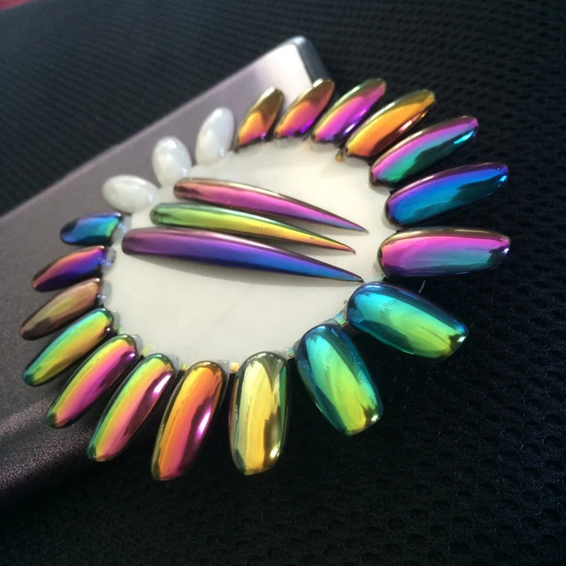 

HOT! HIGH GRADE CHAMELEON POWDER Mirror Nails Powder Chrome Mirror Powder Pigment Nail Art Glitter Smooth Rubbing Nail Art DIY