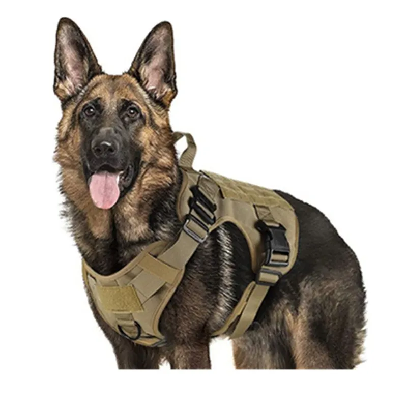 定制战术狗训练步行徒步旅行背心军犬molle背心狗束带