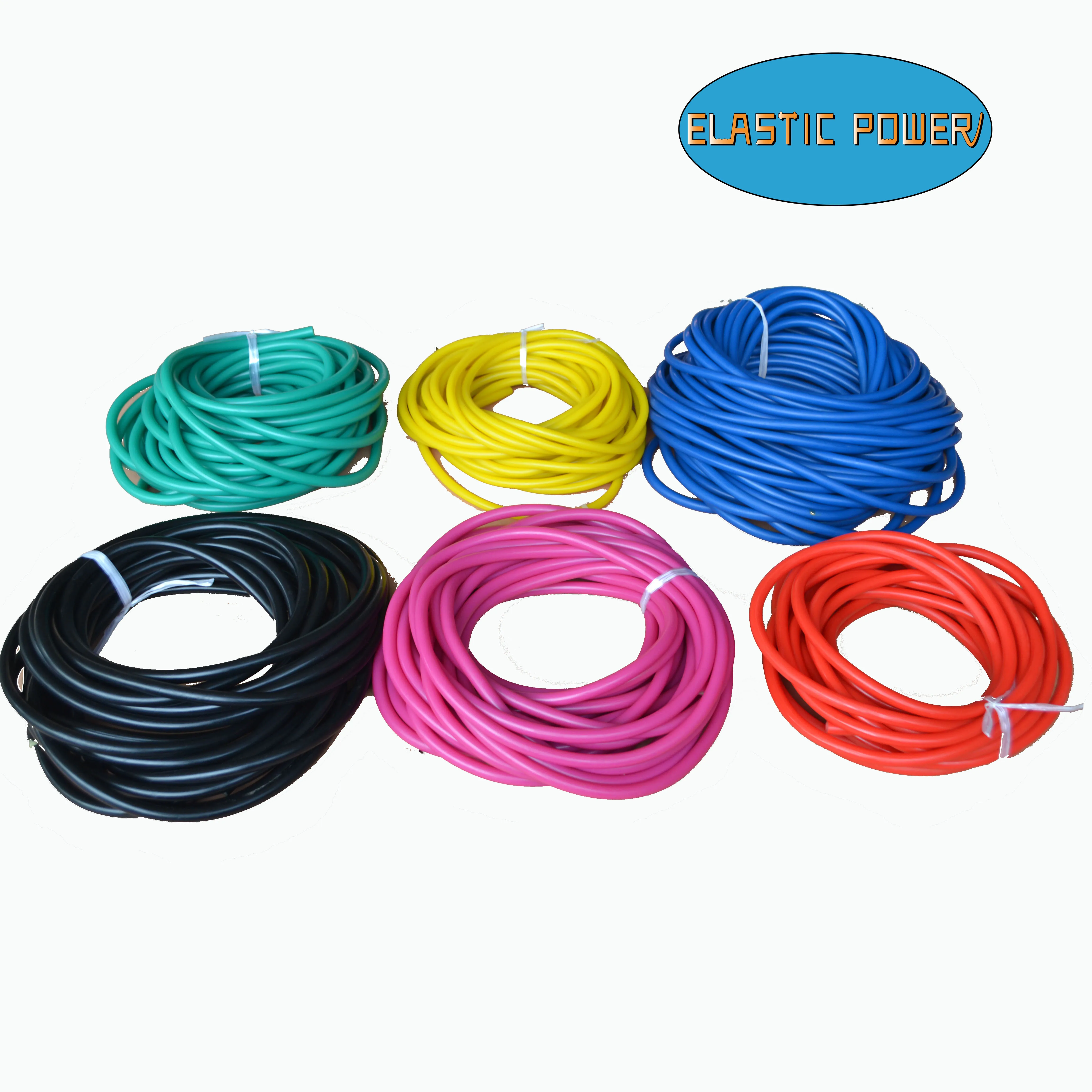 

Latex Tubing Bungee Loop Makes Human Sling, Red,blue,yellow,black,orange,etc.