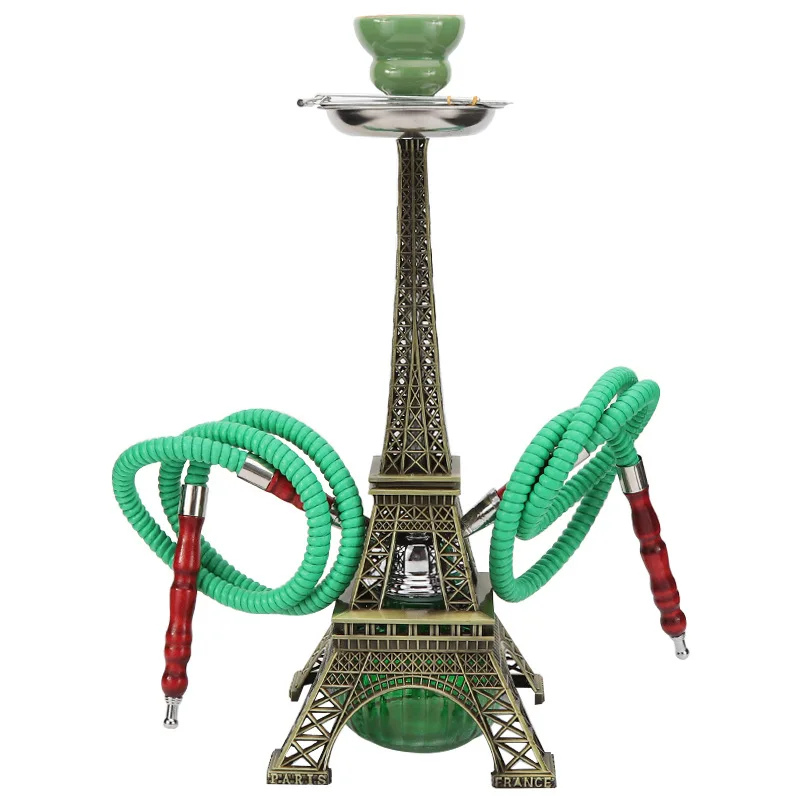 

Portable Iron Tower Hookah Shisha 42CM Russian shesha Chicha Narguile Hookah Accessories, Pink green red black purple blue