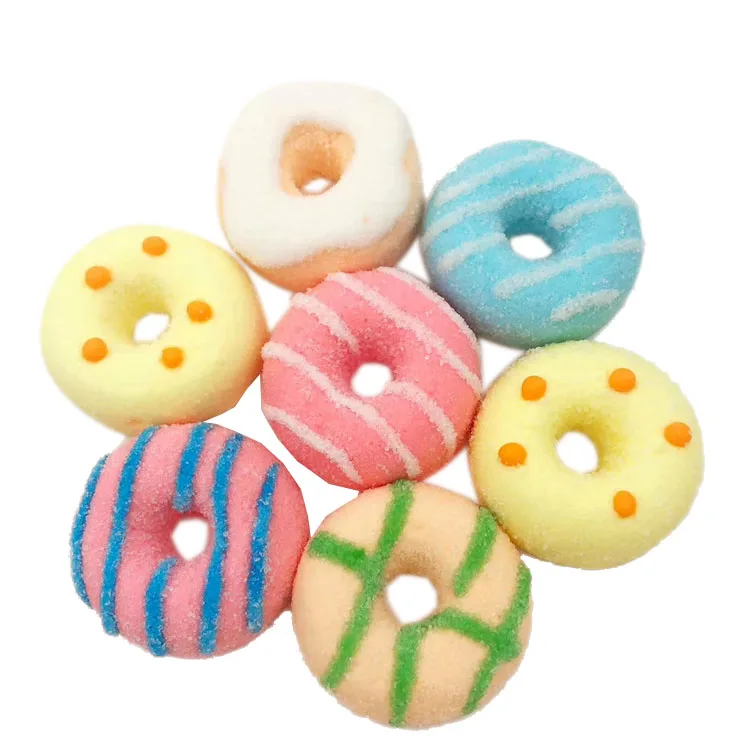 
HACCP certified Fruity flavored Doughnut shaped confectionery marshmallow candy  (62313867085)