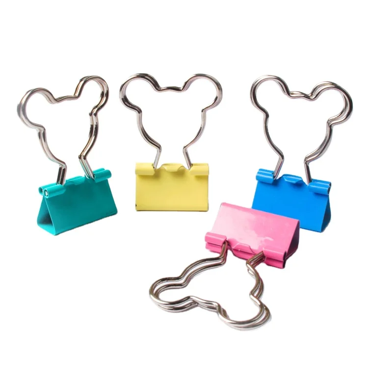 Yiwu Customized Shape Binder Paper Clips Silicon Stationary Items Office School Metal Custom