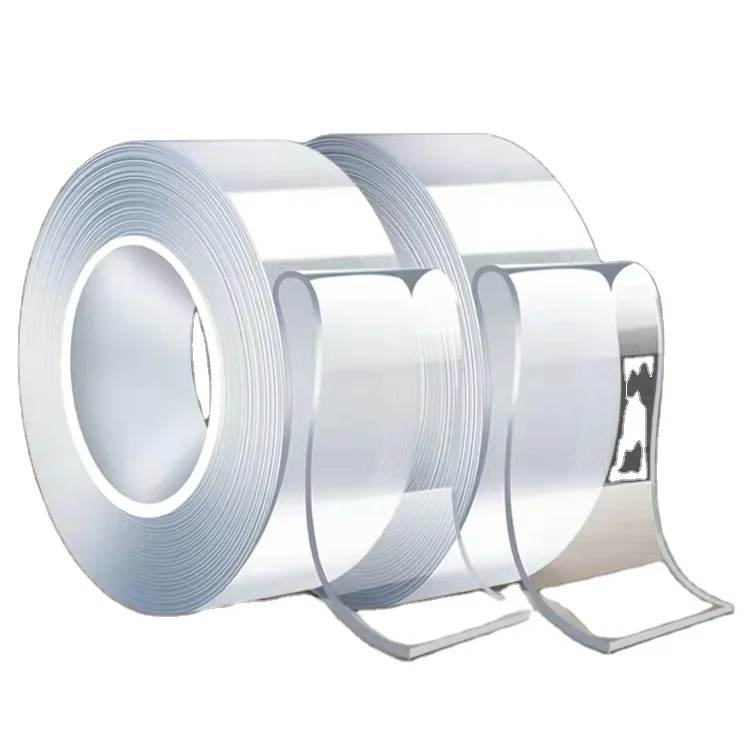 

Transparent Double Sided Heavy Duty Removable And Reusable Sticky Nano Tape Roll