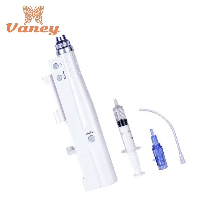 

Vaney DP05 3D Needles Mini Water Mesotherapy 2 In 1 Microneedle Meso Machine Nano Injector Derma Pen, Silver, black and more