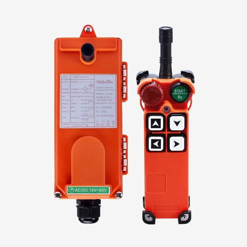 

High quality 4 channel wireless rf remote control switch F21-4S electric hoist with remote control/industrial remote control