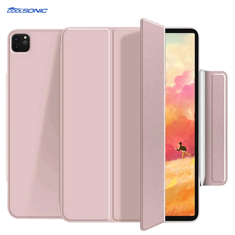 

Coolsonic Brand New Arrival With Clasp Protective Shell Anti-fall Magnetic Tablet Case For iPad Pro 11 2020/2021