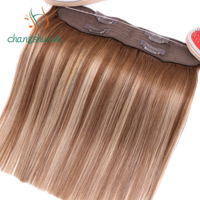Factory Direct Halo Hair Extension European Virgin Remy Human Hair With
