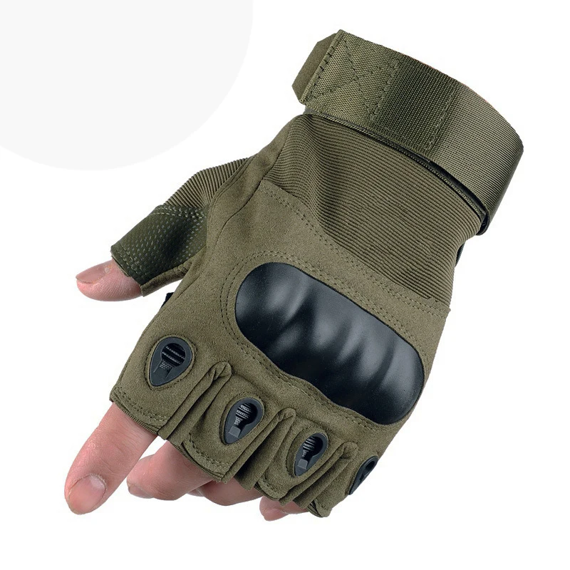 

Half finger Tactical Gloves. Motorcycle Gloves, bike Cycling, Military, Riding, Police, Outdoors, Shooting Gear Gloves, Brown army green