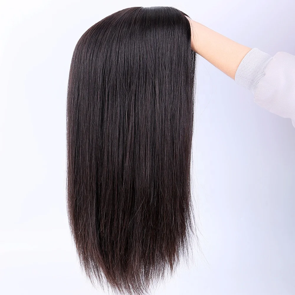 

human hair toupee for women double drawn virgin european human hair invisible knots silk base hair topper