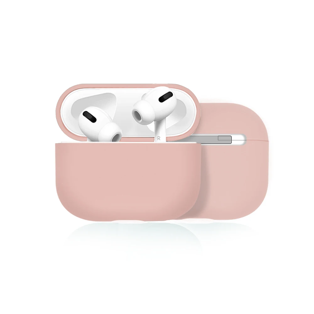 

Thin Liquid Silicone Earphone Case For Apple AirPods pro Waterproof Earphone Protective Cover For AirPods