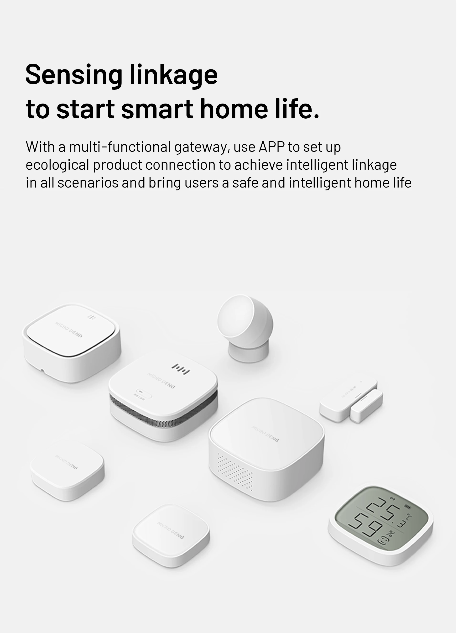 Smart temperature humidity sensor zigbee for smart home smart home solution service provided - ANKUX.COM