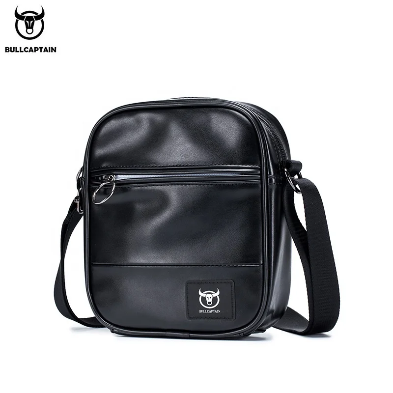 

BULLCAPTAIN men's messenger bag waterproof retro PU shoulder bag