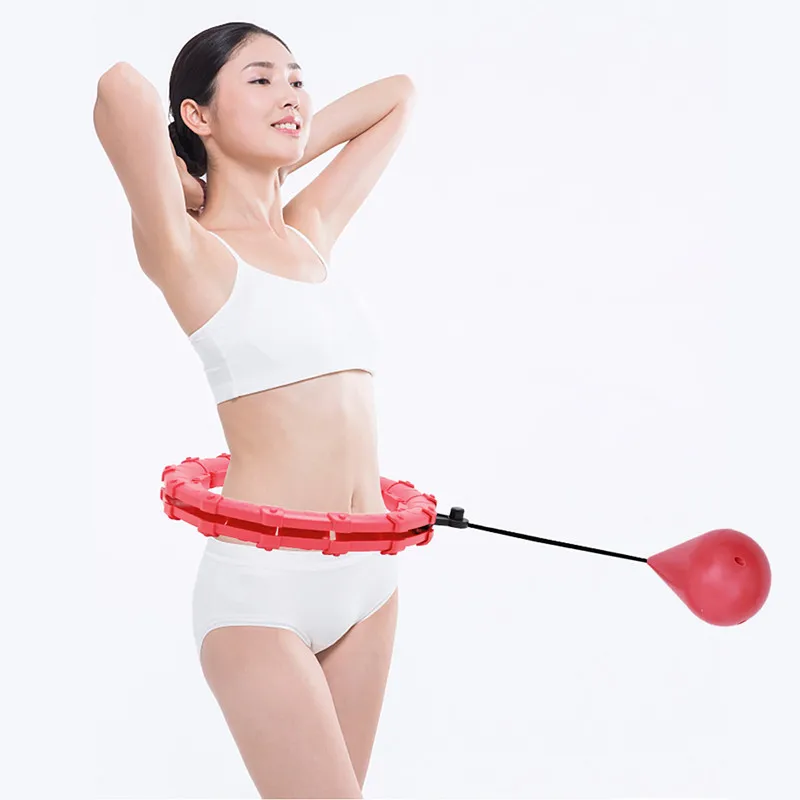 

Magic Hoop Thin Waist Abdominal Exercise Smart Massager Exercise plastic Hula Hoops, Pink,purple