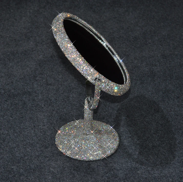 Handmade Mirror Rhinestones Portable Pocket Cute Mirror Buy Handmade Mirror,Rhinestone Mirror