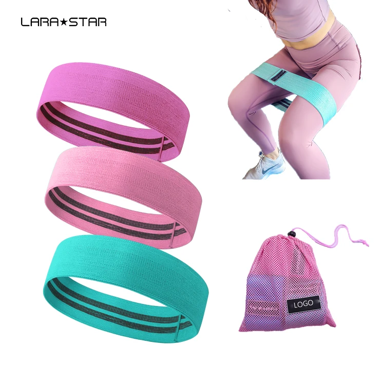 
Custom Elastic Adjustable buckle Fitness Hip Circle Resistance Band For Women Yoga Pilates Exercise Training 