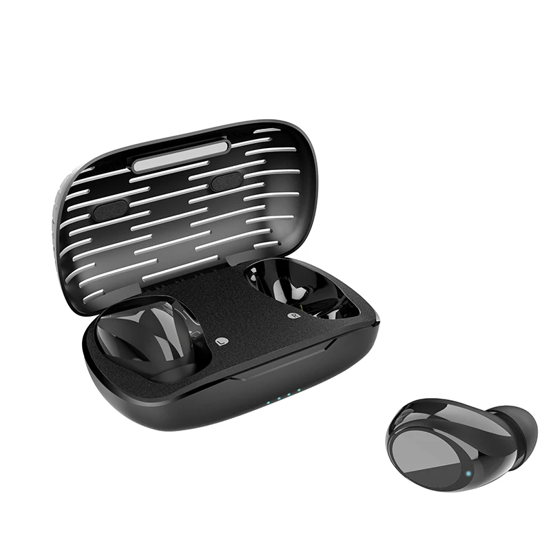 

North American Tws Wireless Waterproof Earbuds 5.0 In Ear Earphone With Charging Case, Black