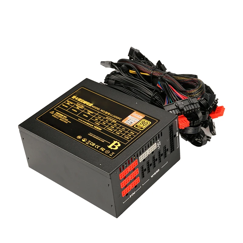 

ATX 1650w Computer Power Supply PSU for Computer Desktop PC Power Supply 90 plus gold Bitcoin Miner Equipment Mining Rig