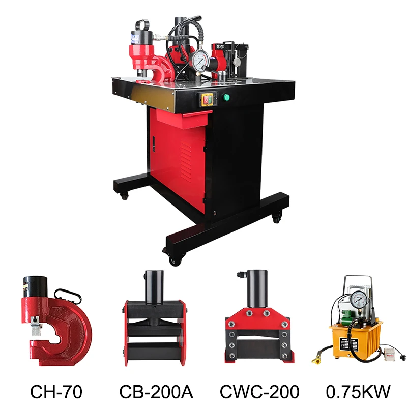 

Free shipping busbar row bending machine copper row processing machine Hydraulic Punching Machine Copper Row bender