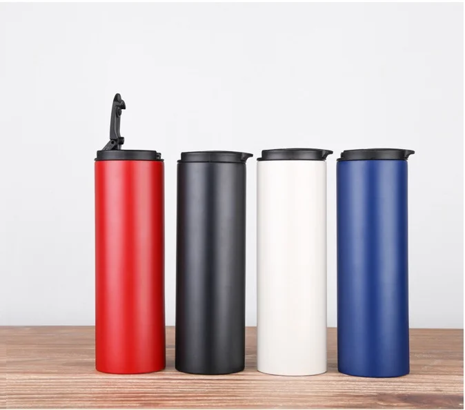Wholesale 500ml Stainless Steel Tumbler Lid Straw Classic Design Customized Sublimation 500ml Coffee Cups for Back School