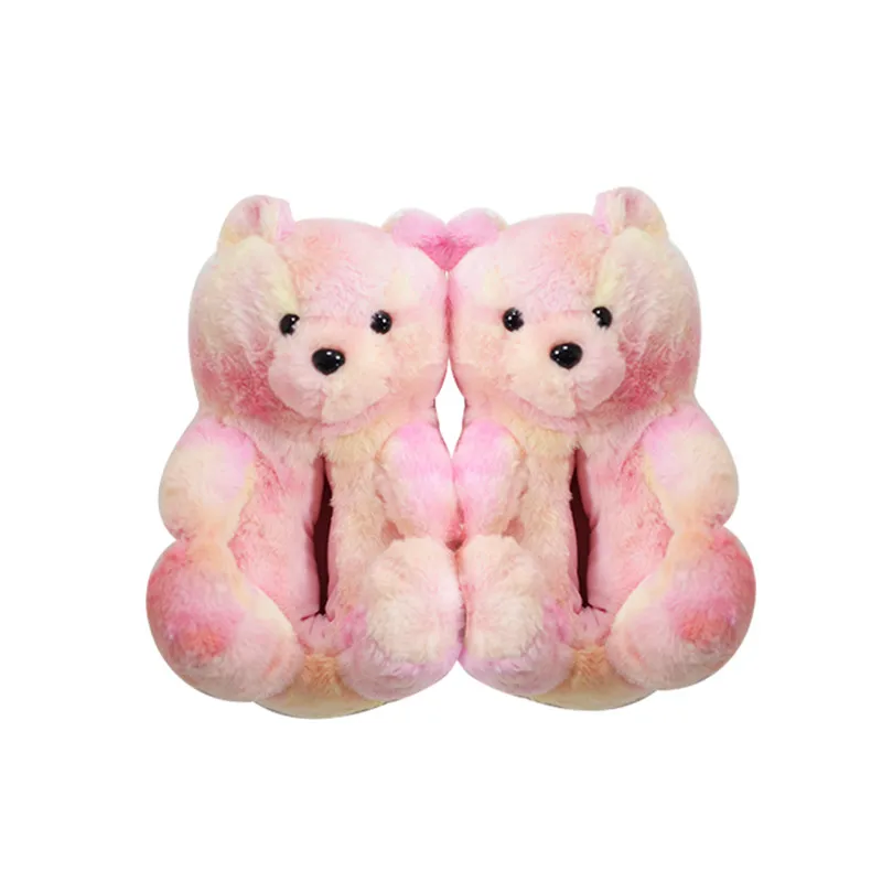 

2021 new arrivals Lovely Plush Fast Shipping Slippers home Teddy Bear Slippers for Women Girls, Any color available
