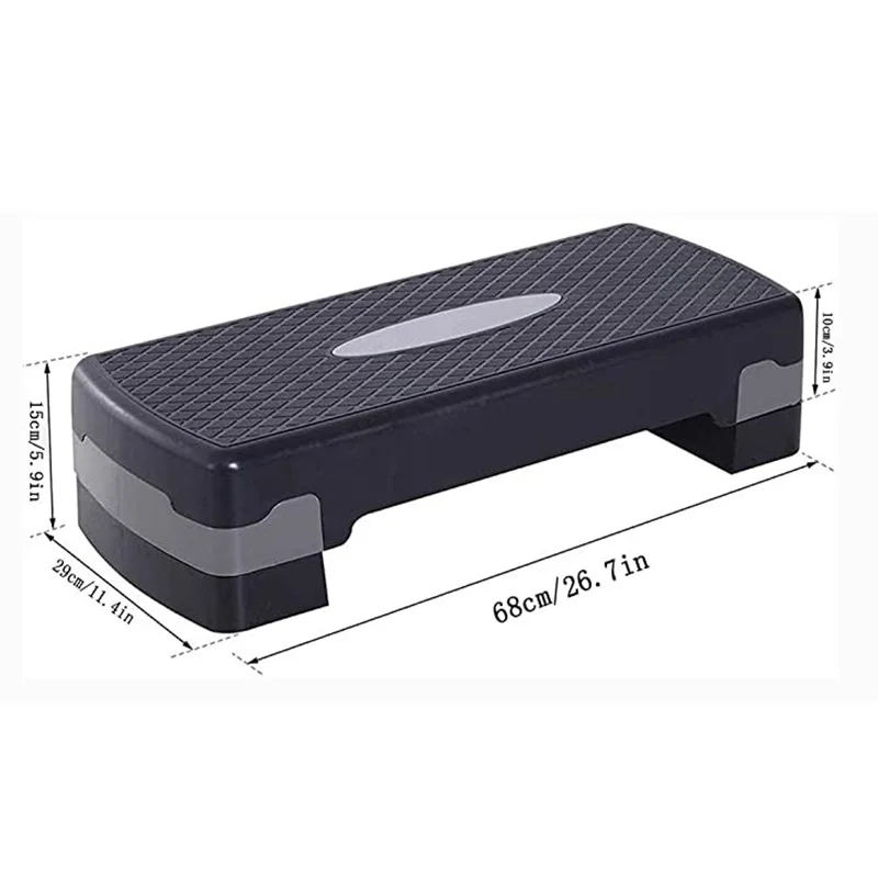 

Jointop Gym Adjustable Aerobic Stepper Board Step Aerobic Platform Exerciser Adjustable, As the picture shows